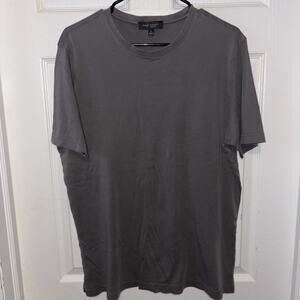 Robert Barakett Men's Pima Cotton V-Neck T-Shirt Gray Blue XLarge 0919-V